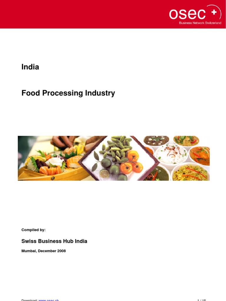 Overview of India's Food Processing Sector | PDF | Organic Farming | Foods