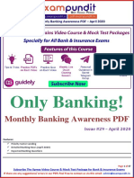 Only Banking Monthly Banking Awareness PDF April 2020