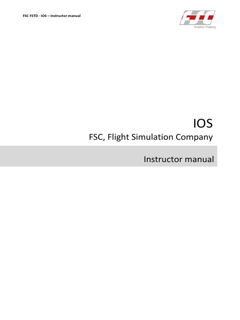 FSC B747 400 FFS Ios | PDF | Ios | Simulation
