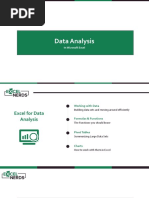 Data Analysis: in Microsoft Excel