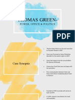 Thomas Green-: Power, Office & Politics