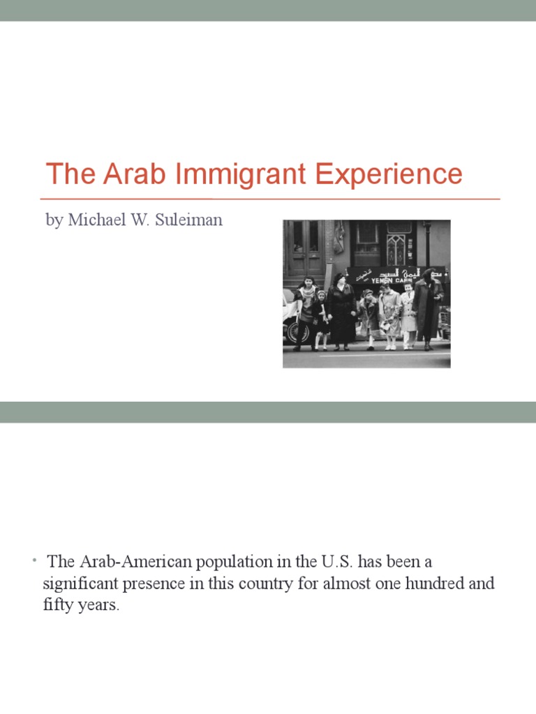 Arab Immigration Waves to America | PDF | Arab World
