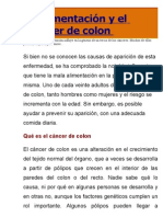 La Alimentación y El Cáncer de Colon