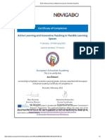 Activelearning Certificate European Schoolnet Academy