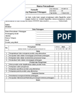 FR-FWD-05 Formulir Survey Kepuasan Pelanggan