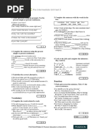 Pre-Intermediate Unit Test 2: Grammar