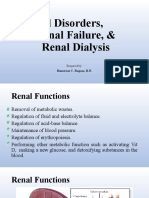 Renal Disorders, Renal Failure, & Renal Dialysis: Remerose C. Ragasa, R.N