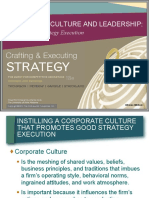 Corporate Culture and Leadership:: Keys To Good Strategy Execution