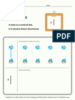 Drawing Note Parts and Notes for Young Students (Trascinato) 2