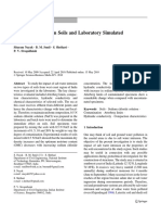 Interactions Between Soils and Laboratory Simulated Electrolyte Solution