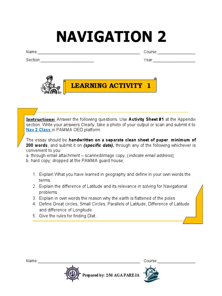 Navigation 1 This Lesson Contains The Following Topics