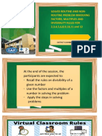 Solves Routine and Non-Routine Problem Involving Factors, Multiples and Divisibility Rules For 2,3,4,5,6,8,9,10,11 and 12