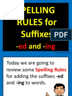 Spelling RULES For Suffixes: Ed Ing