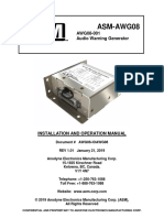 ASM-AWG08: AWG08-001 Audio Warning Generator