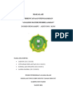 Analisis Materi Pembelajaran