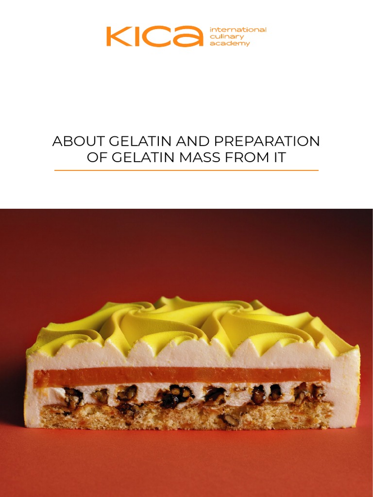 About Gelatin and Preparation of Gelatin Mass From It PDF Gelatin Water