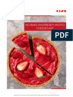 No-Bake Raspberry-Mojito Cheesecake