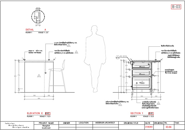 Detail A: SCALE 1: 2.5 Floor 1 | PDF