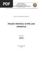 Project Proposal in Pipe Loss Apparatus