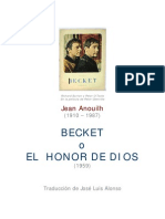 Anouilh, Jean - Becket O El Honor de Dios (Doc)
