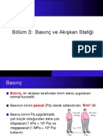 Bölüm 3 - Basınç Ve Akışkan Statiği