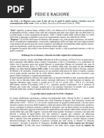 FEDE E RAGIONE