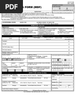 Member'S Data Form (MDF) : Instructions