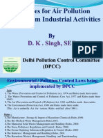 Measures for Air Pollution Control from Industrial Activities
