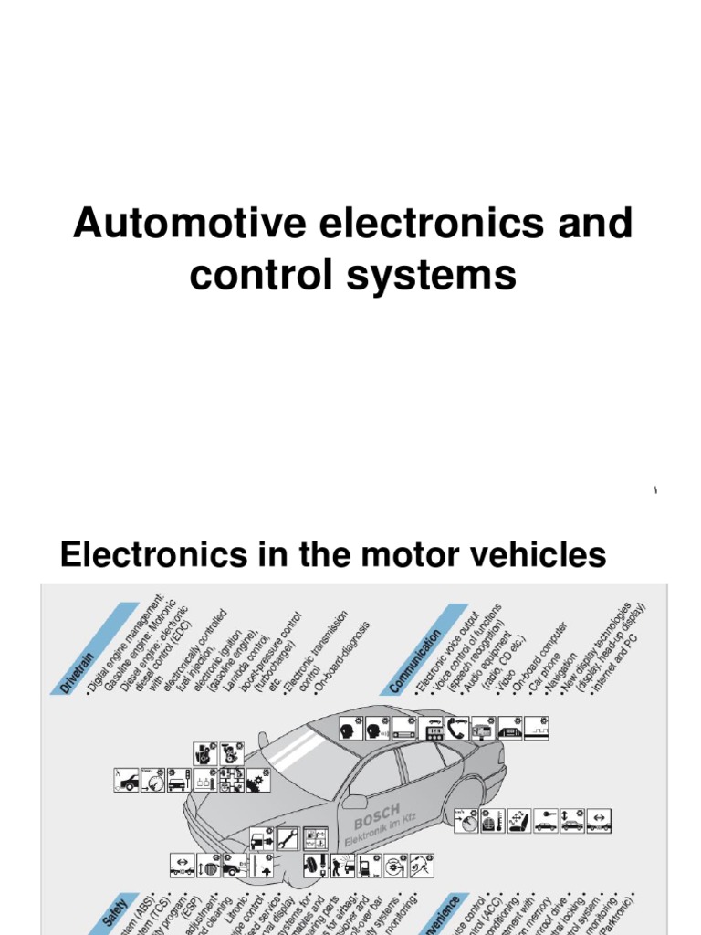 Automotive Electronics and Control Systems PDF Electricity