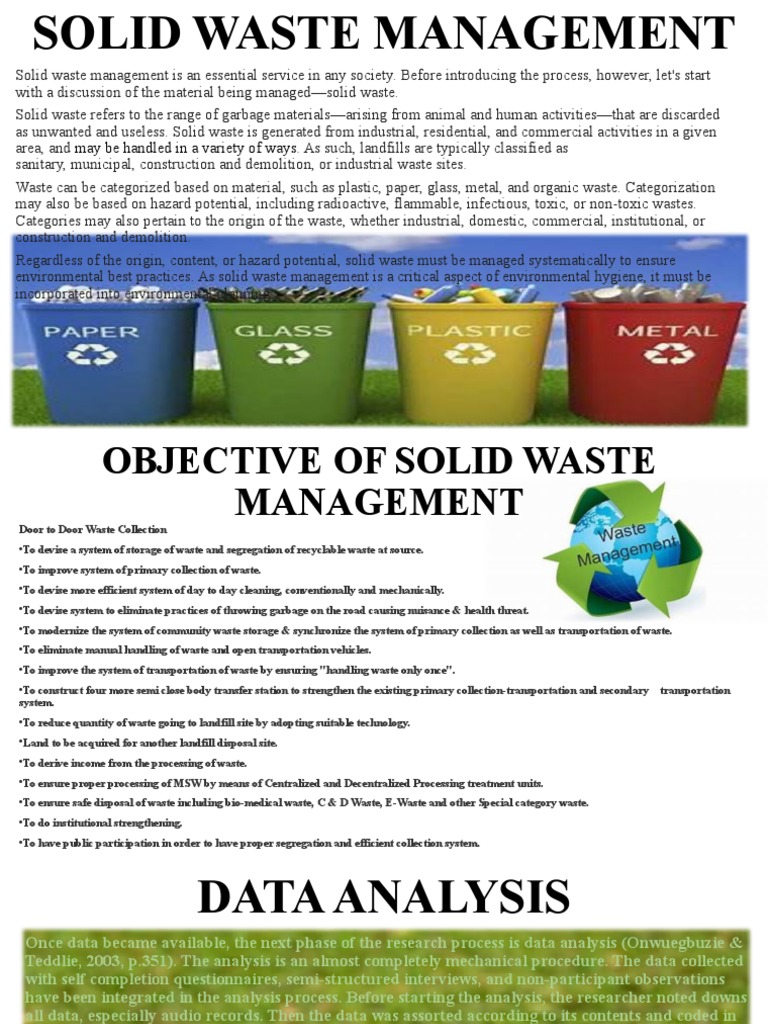 Solid Waste Management | PDF | Municipal Solid Waste | Waste