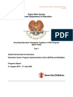 Papua New Guinea National Department of Education: Boosting Education Standards Together in PNG Program (Best PNG) Year 1