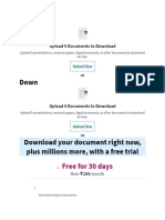 Free For 30 Days: Upload 9 Documents To Download