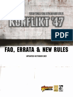 Faq, Errata & New Rules: Updated October 2021