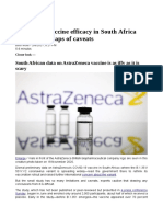 Scary 22% Vaccine Efficacy in South Africa Comes With Heaps of Caveats