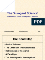 The Arrogant Science': Its Inability To Deliver Paradigmatic Coherence