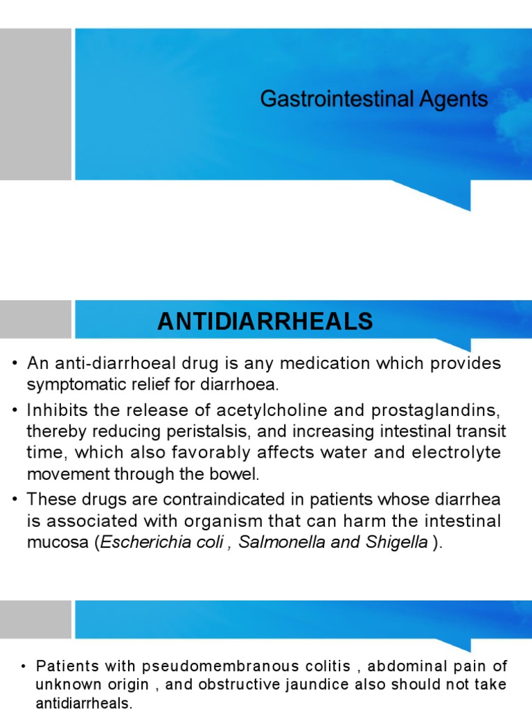 An InDepth Review of Medications Used to Treat Gastrointestinal Issues