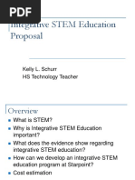 Integrative STEM Education Proposal: Kelly L. Schurr HS Technology Teacher