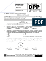 Physics Revision DPP No. 5