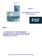 Capital Budgeting and Investment Projects' Selection