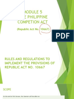 The Philippine Competion Act