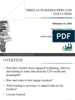 Dokumen - Tips Teachers As Stakeholders and Data Users