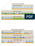 Mapa de Ocupação de Salas 2021-2022