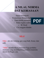 Antara Nilai, Norma Dan Adat Kebiasaan (Kel 2 Perubahan Sosial Budaya)