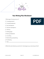 Writing Plan Worksheet 