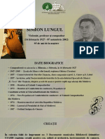 SIM On Lungul: Violonist, Profesor Şi Compozitor (16 Februarie 1927 - 07 Noiembrie 2002) 95 de Ani de La Naştere