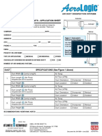 Uv Air Duct Disinfection Units - Application Sheet: Aerologic