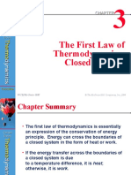 The First Law of Thermodynamics: Closed Systems: Çengel Boles