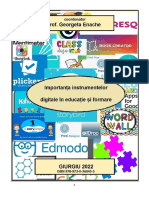 Importanța Instrumentelor Digitale În Educație Ți Formare - Coord. Georgeta Enache