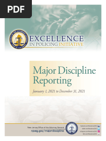Major Discipline 1-01-21 To 12-31-21 NJ Law Enforcement