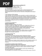 Chapter 1 Network Communication and Mobile OS A. 1. True 2. False 3. False 4. True 5. True B. 1. Wired, Wireless 2. Server 3. LAN C. 1. LAN and MAN